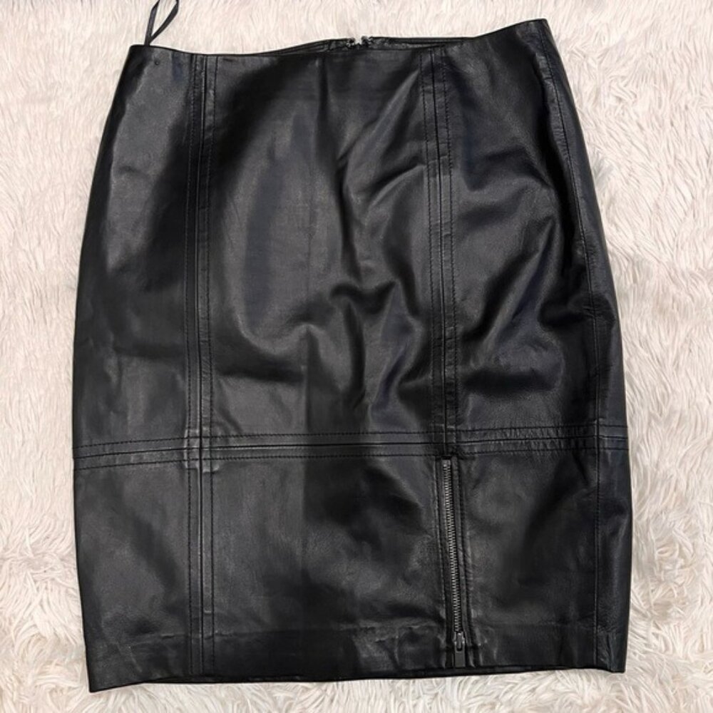 Talbots‎ luxe leather  women skirt size 8P
